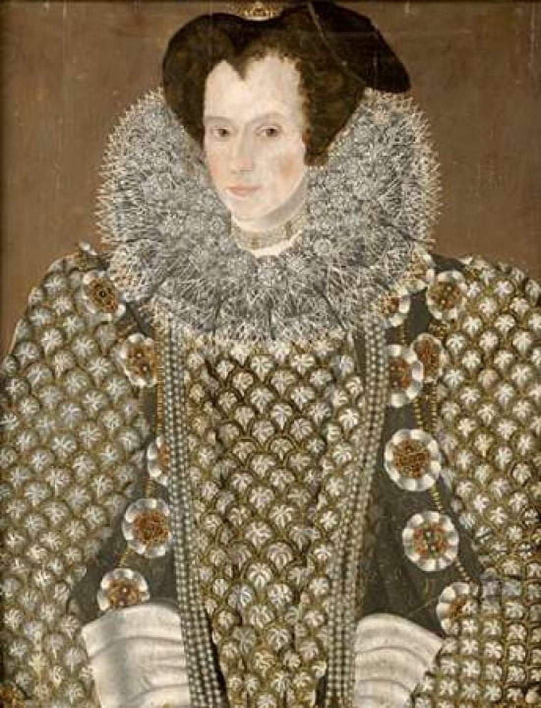 Portrait of a Lady Canvas Art - Sir William Segar (22 x 28)