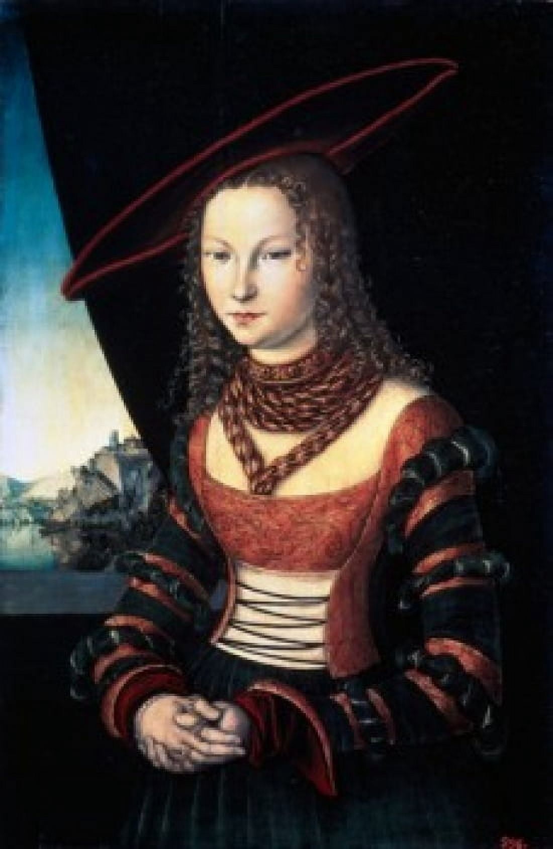 Portrait of a Lady Lucas Cranach The Elder (1472-1553German) Hermitage Museum St Petersburg Canvas Art - Lucas Cranach (18 x 24)