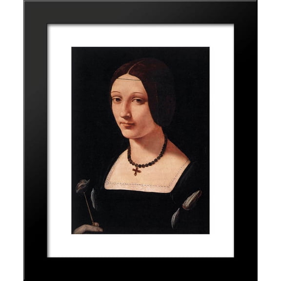 Portrait of a Lady as St. Lucy 20x24 Framed Art Print by Giovanni Antonio Boltraffio