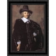 thumbnail image 1 of Portrait of a Man 20x24 Black Ornate Wood Framed Canvas Art by Hals, Frans, 1 of 2