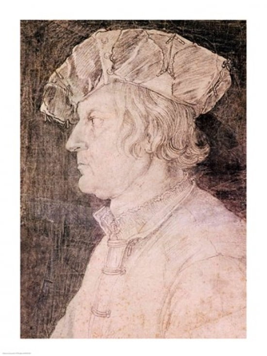 Portrait of a Man Canvas Art - Albrecht Durer (18 x 24)