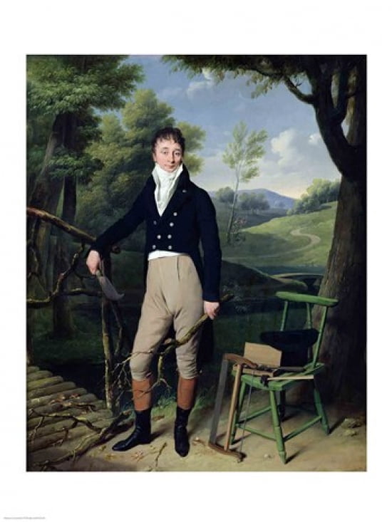 Portrait of a Man Canvas Art - Louis-Leopold Boilly (18 x 24)