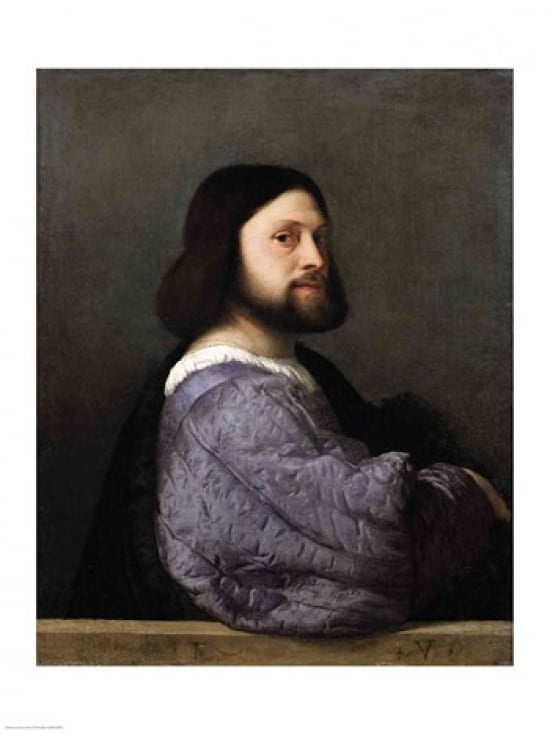 Portrait of a Man Canvas Art - Titian (18 x 24)