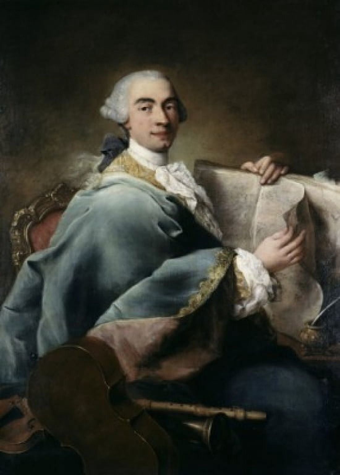Portrait of a Musician Alessandro Longhi (1733-1813 Italian) Oil on canvas Canvas Art - Alessandro Longhi (18 x 24)