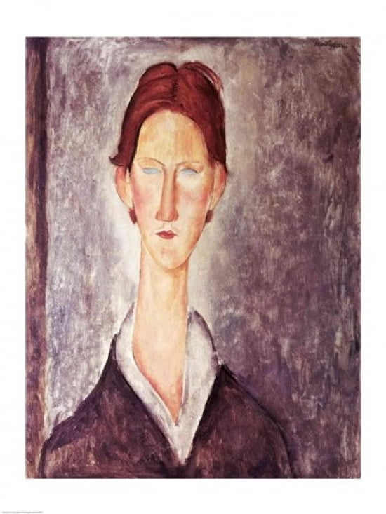 Portrait of a Student Canvas Art - Amedeo Modigliani (24 x 36)