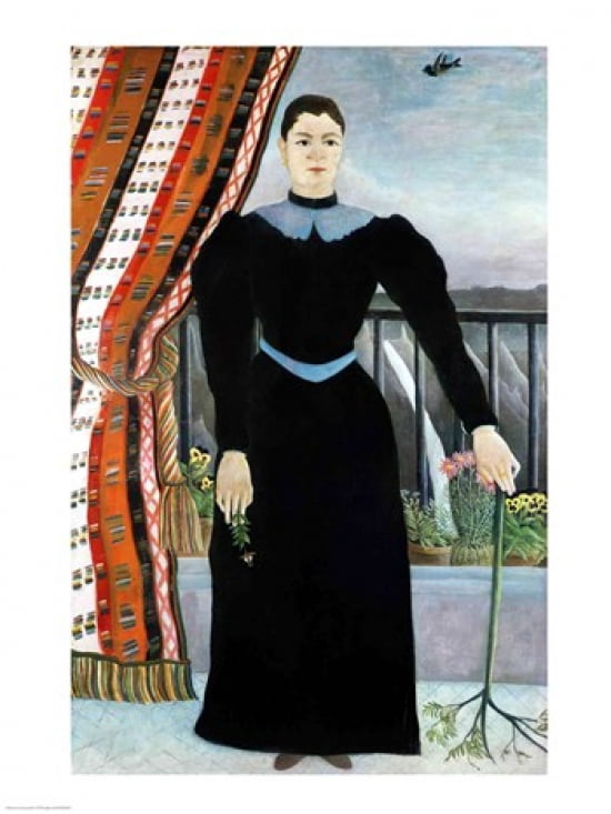 Portrait of a Woman 1895 Canvas Art - Henri Rousseau (18 x 24)