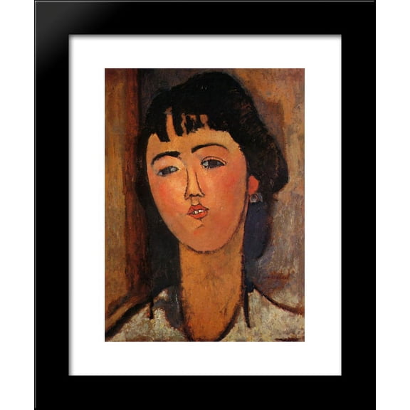 Portrait of a Woman 20x24 Framed Art Print by Modigliani, Amedeo