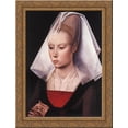 thumbnail image 1 of Portrait of a Woman 20x24 Gold Ornate Wood Framed Canvas Art by Weyden, Rogier van der, 1 of 2