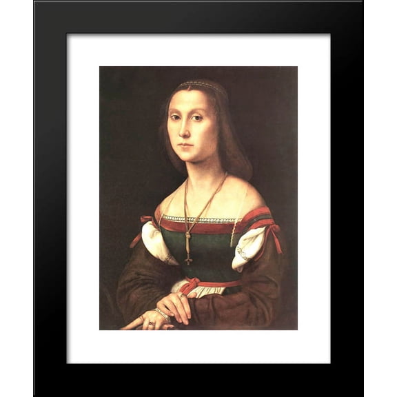 Portrait of a Woman (La Muta) 20x24 Framed Art Print by Raphael