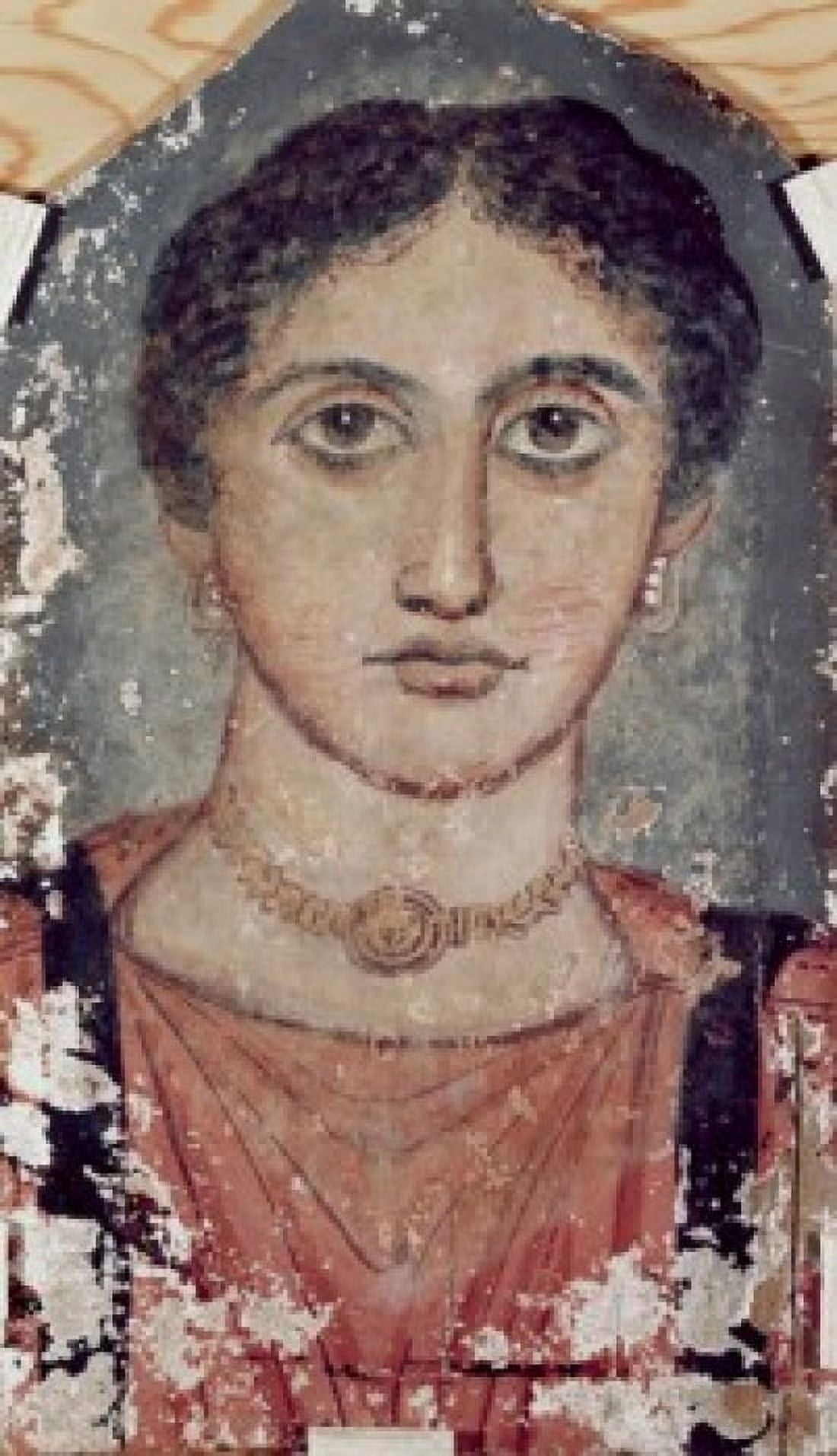 Portrait of a Woman Mummy Portrait Egyptian Art University of Southern California Louie Museum Canvas Art - (24 x 36)