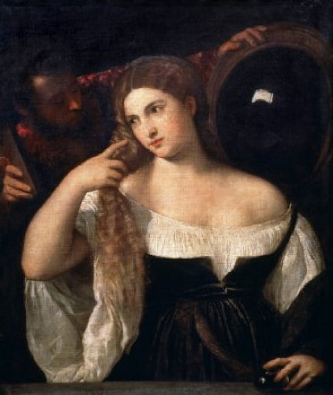 Portrait of a Woman at Her Toilette Titian (1485-1576 Italian) Oil on canvas Musee du Louvre Paris France Canvas Art - Titian (18 x 24)