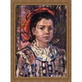thumbnail image 1 of Portrait of a Young Girl 28x36 Large Gold Ornate Wood Framed Canvas Art by Maurice Prendergast, 1 of 2