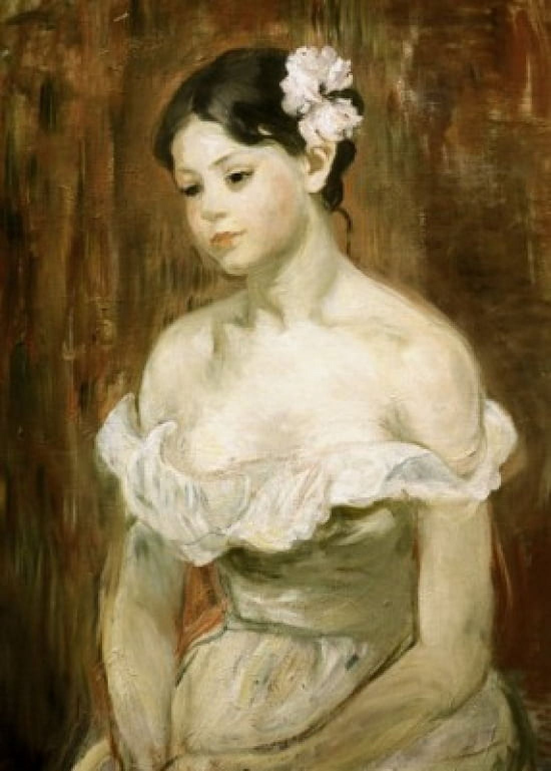 Portrait of a Young Girl Berthe Morisot (1841-1895French) Musee du Petit Palais Paris France Canvas Art - Berthe Morisot (18 x 24)