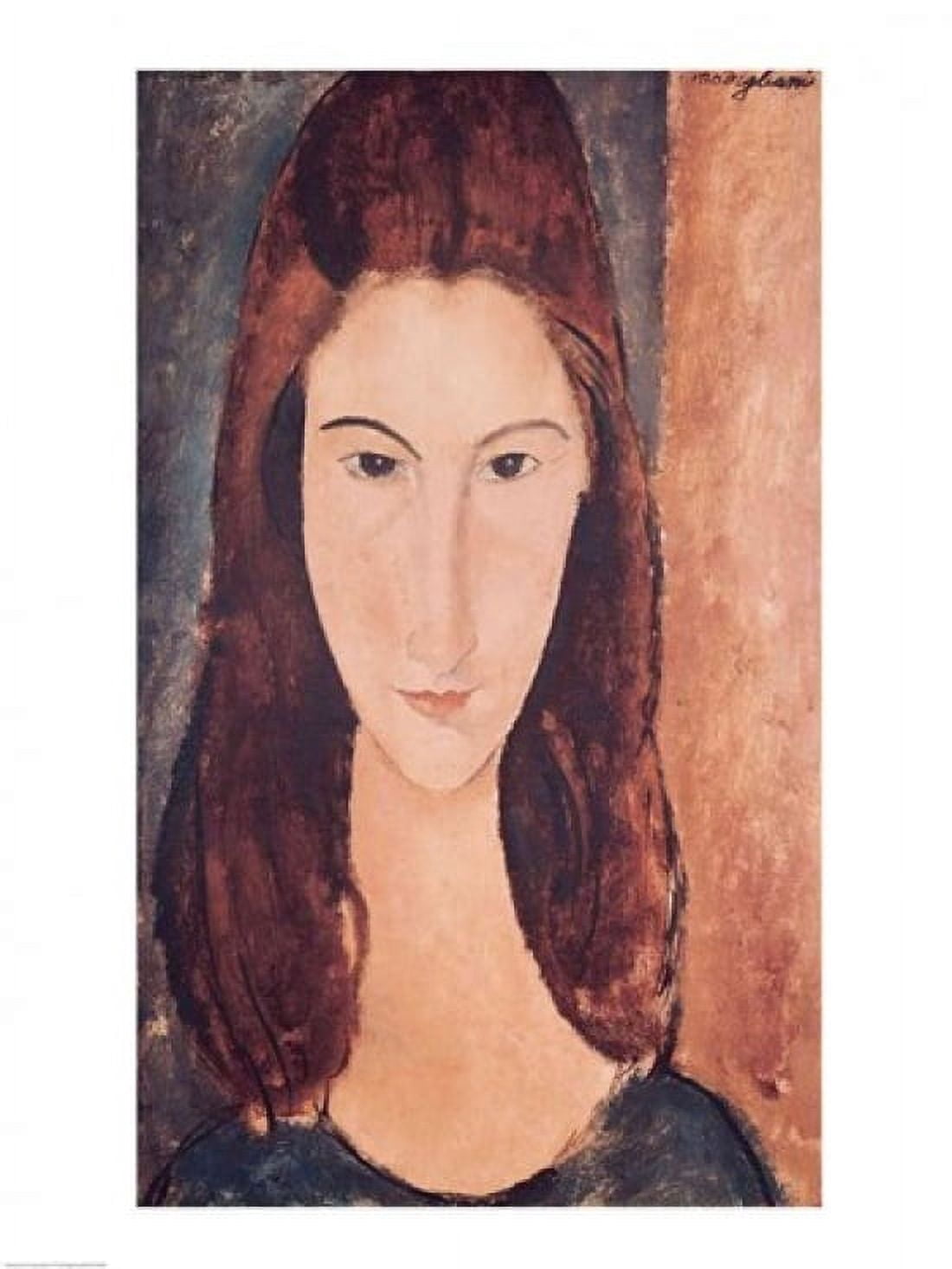 Portrait of a Young Girl Canvas Art - Amedeo Modigliani (18 x 24)