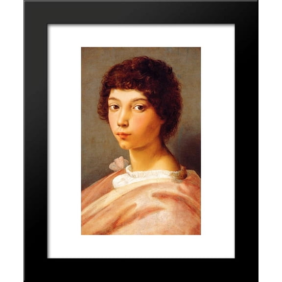 Portrait of a Young Man 20x24 Framed Art Print by Raphael
