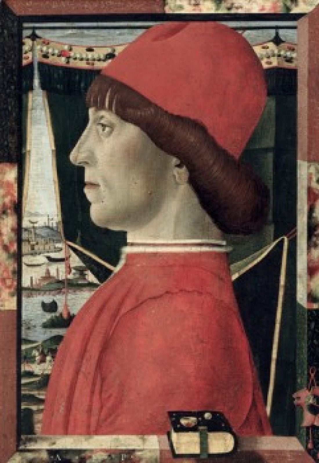 Portrait of a Young Man  Baldassarre Estense (1432-1504  Italian)  Correr Civic Museum Venice Canvas Art - Baldassarre Estense (18 x 24)