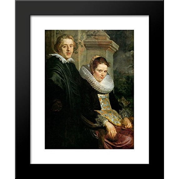 Portrait of a Young Married Couple 20x24 Framed Art Print by Jacob Jordaens
