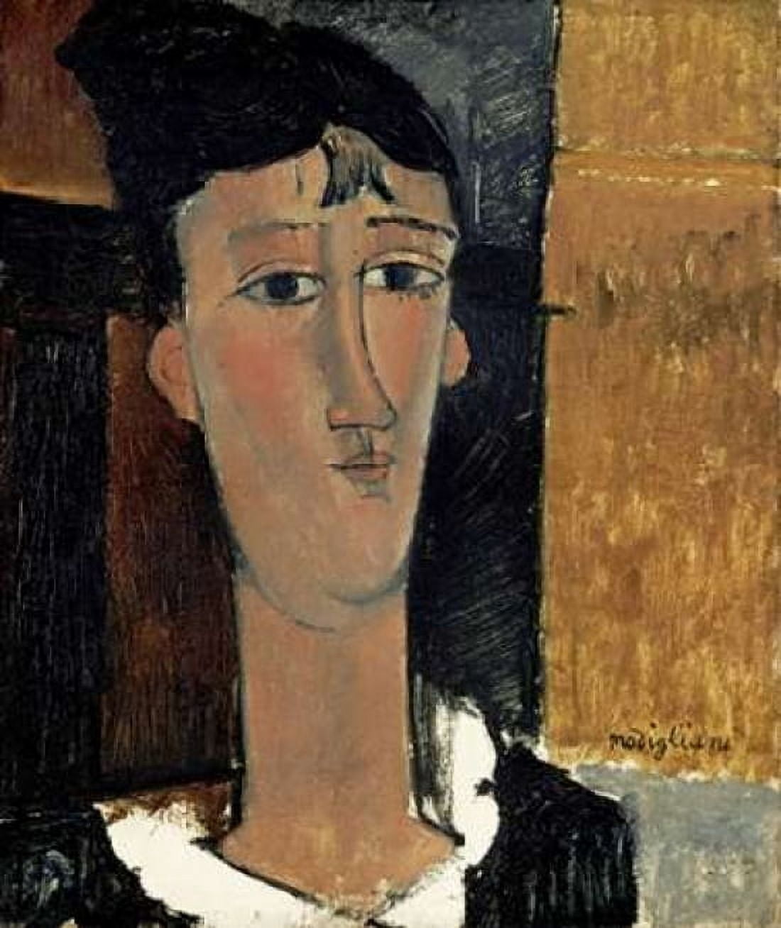 Portrait of a Young Woman - La Concierge Canvas Art - Amedeo Modigliani (24 x 24)
