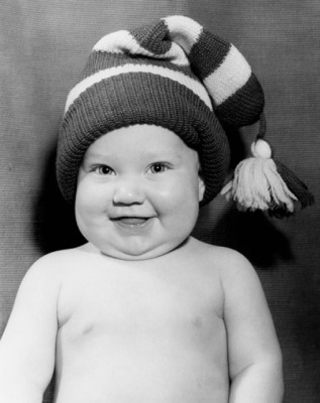 Portrait of a baby boy smiling Canvas Art - (24 x 36)