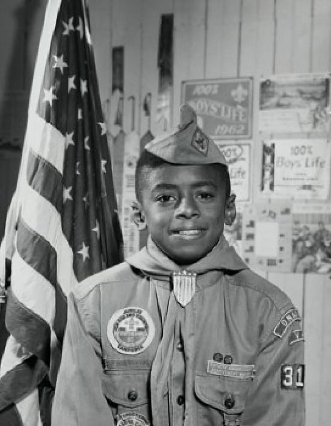 Portrait of a boy scout smiling Canvas Art - (18 x 24)