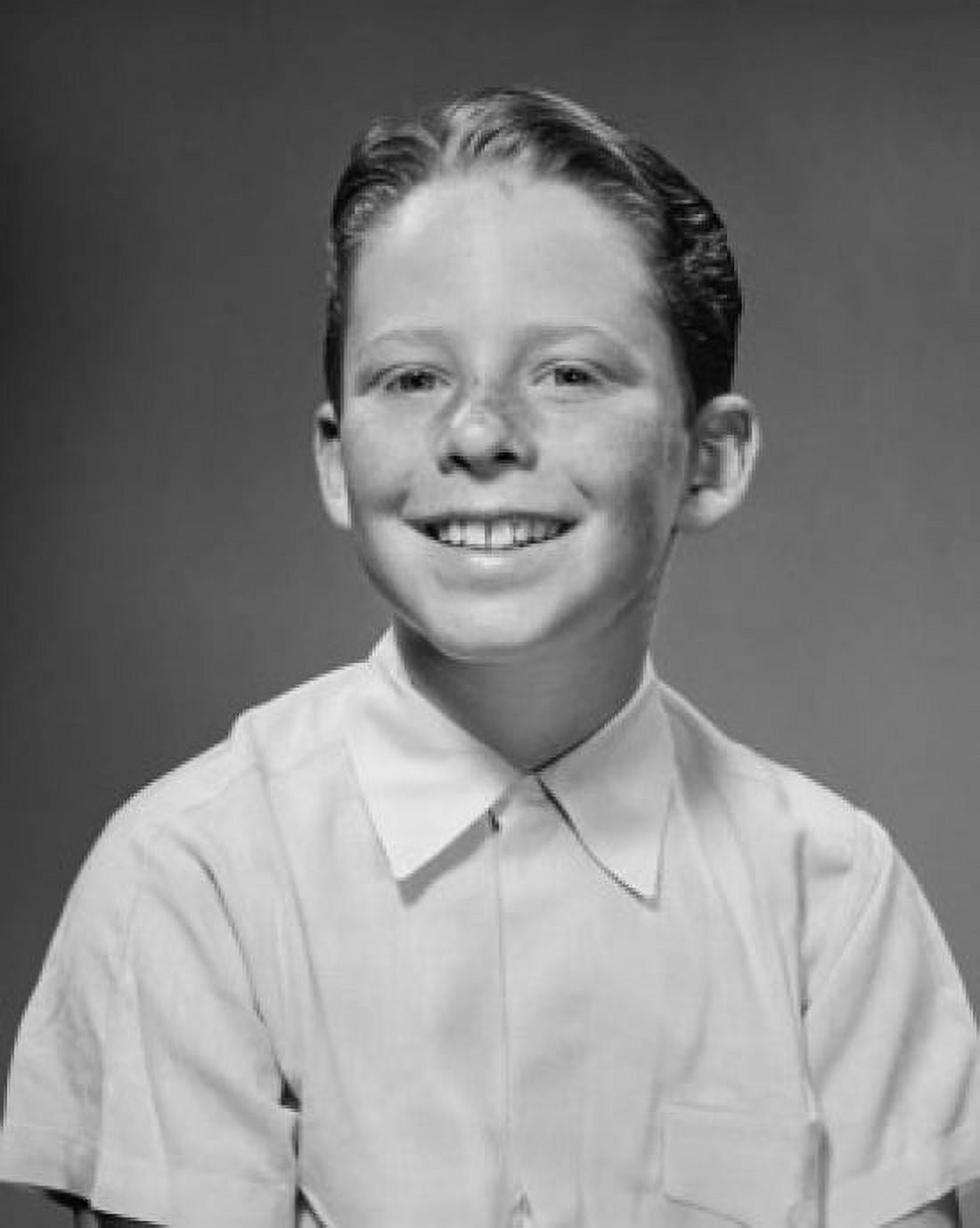 Portrait of a boy smiling Canvas Art - (18 x 24)