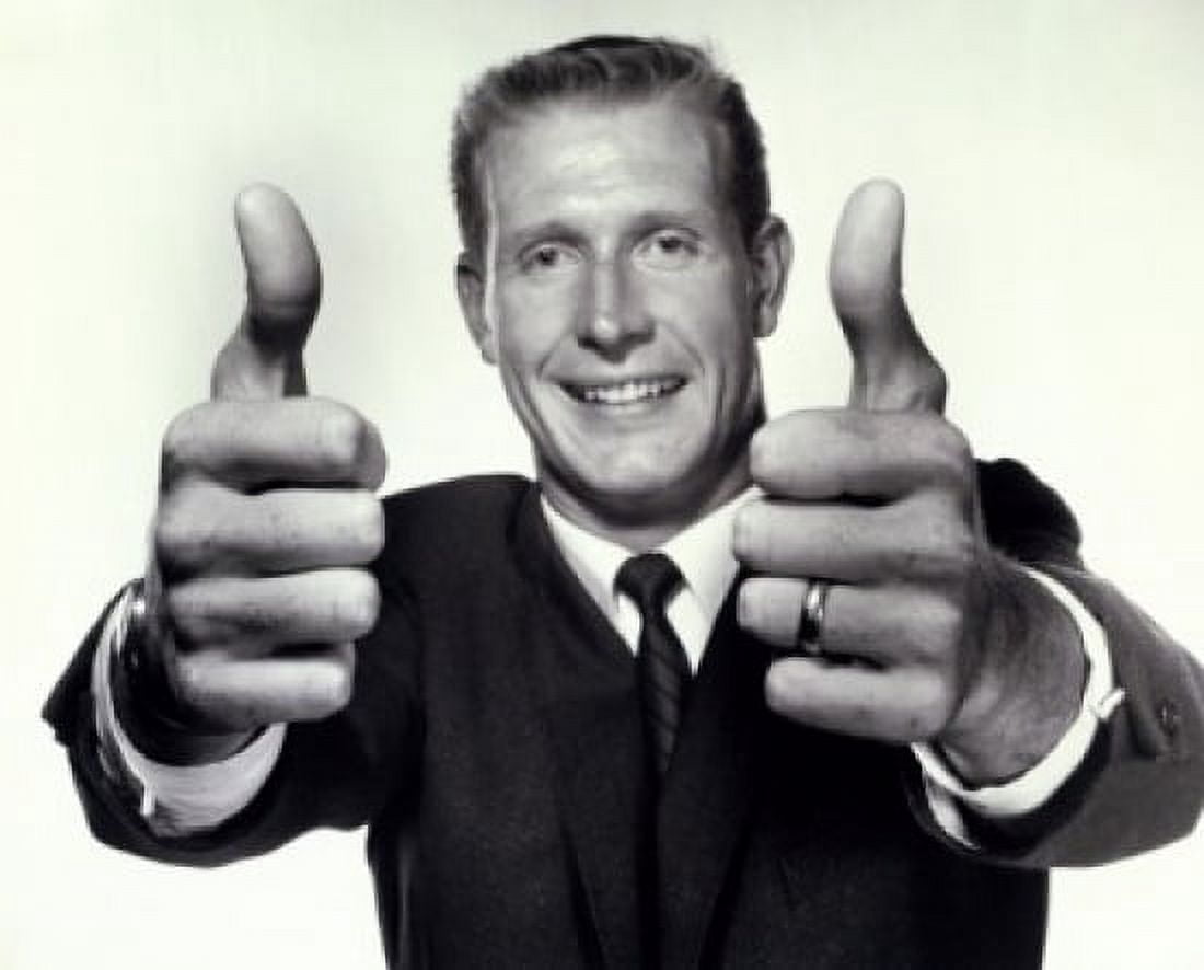 Portrait of a business showing a thumbs up sign Canvas Art - (18 x 24)