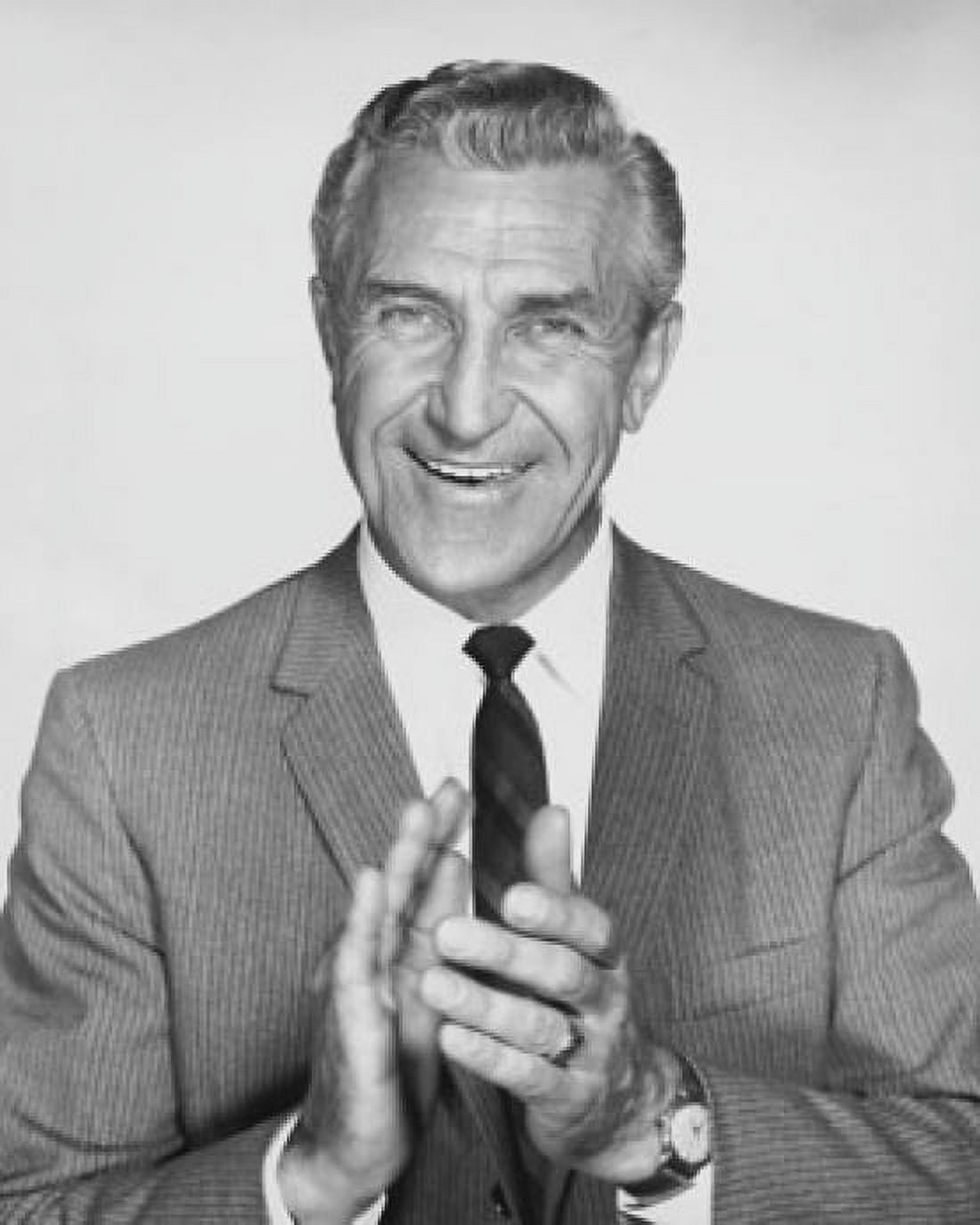 Portrait of a businessman clapping and smiling Canvas Art - (18 x 24)