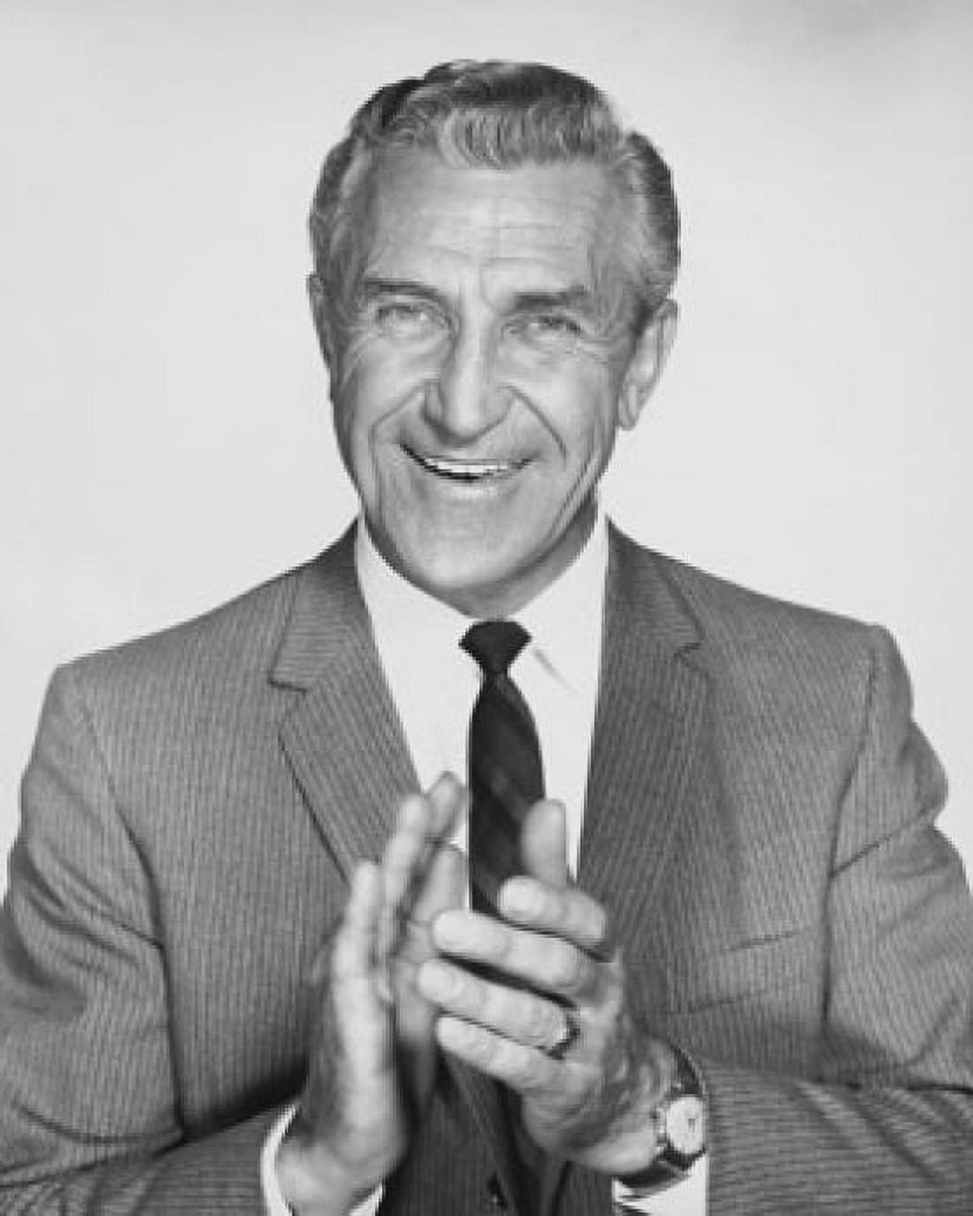 Portrait of a businessman clapping and smiling Canvas Art - (24 x 36)