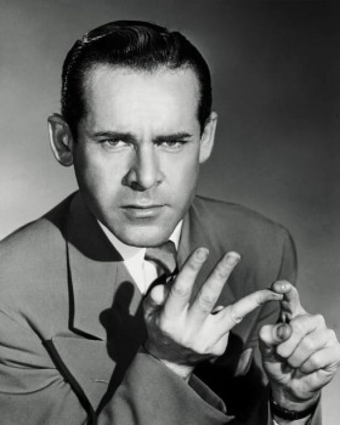Portrait of a businessman counting on his fingers Canvas Art - (24 x 36)