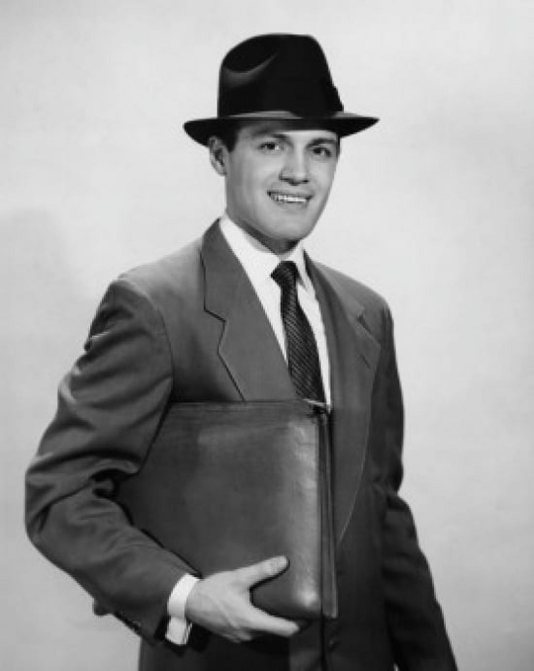 Portrait of a businessman holding a file Canvas Art - (18 x 24)