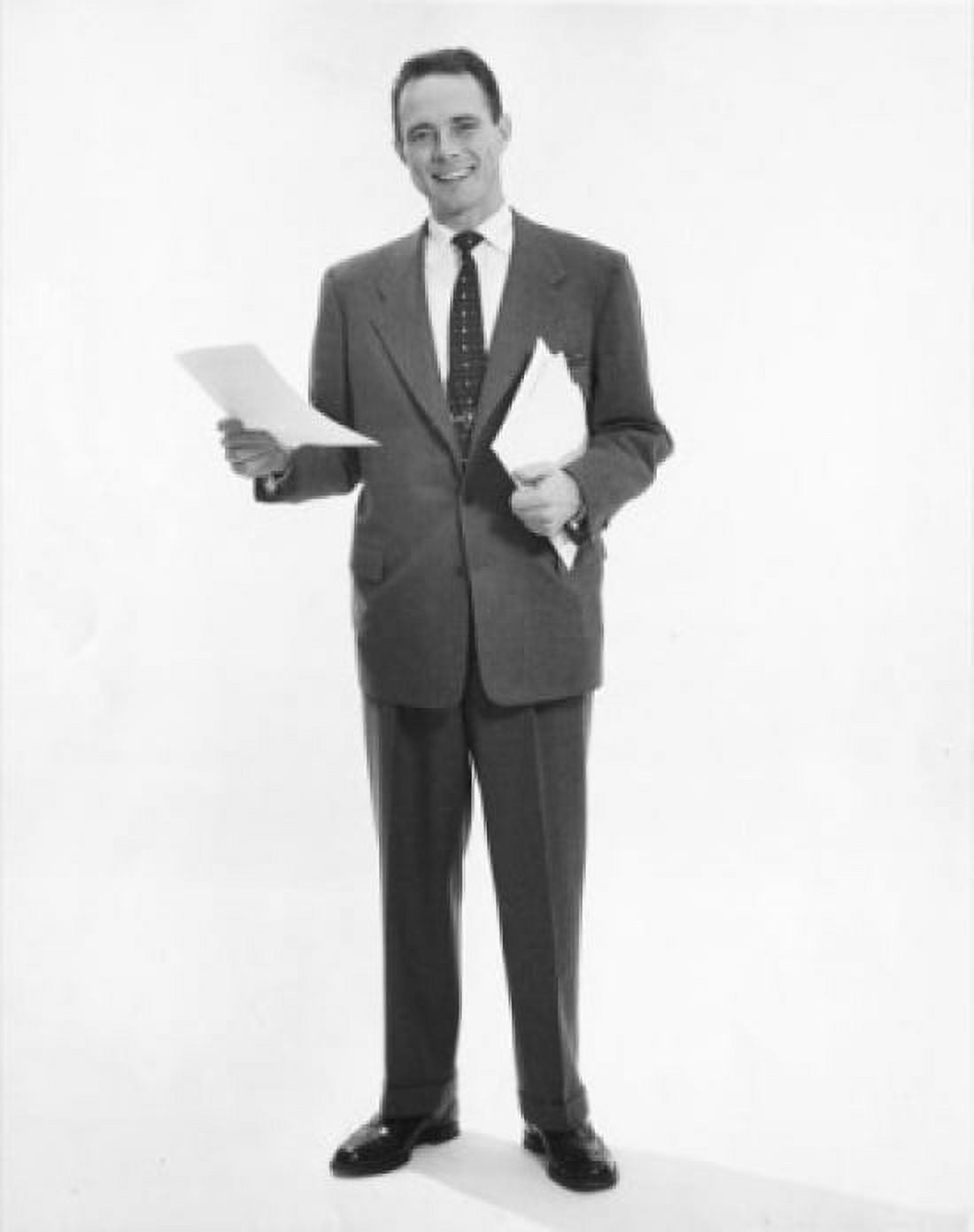 Portrait of a businessman holding documents Canvas Art - (18 x 24)
