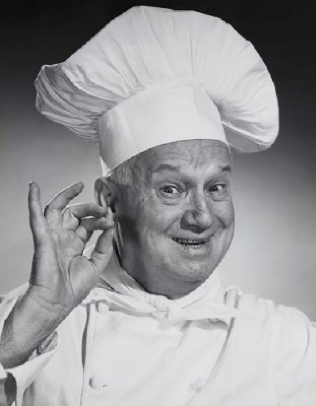 Portrait of a chef making an OK gesture Canvas Art - (18 x 24)
