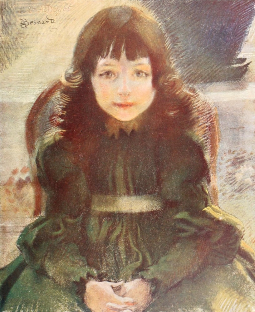 Portrait of a child LArt et les Artistes 1911 Canvas Art - Albert Besnard (18 x 24)