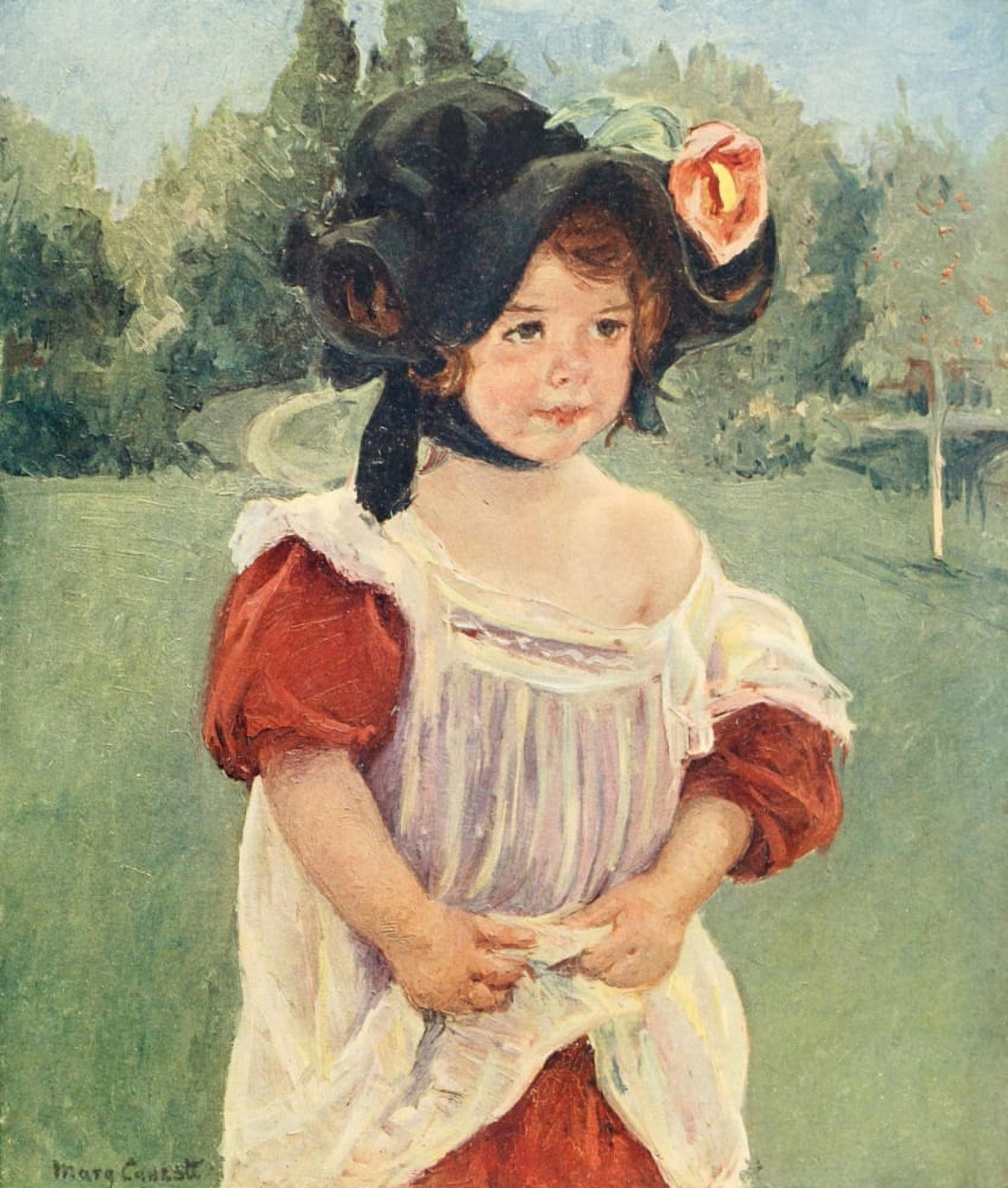 Portrait of a child LArt et les Artistes 1911 Canvas Art - Mary Cassatt (18 x 24)