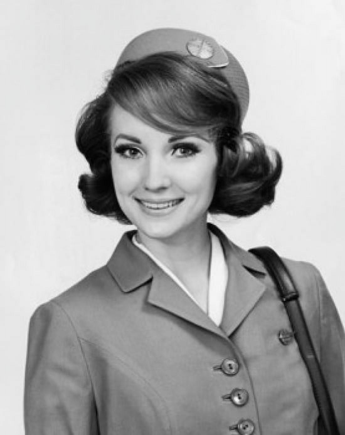 Portrait of a female cabin crew smiling Canvas Art - (24 x 36)