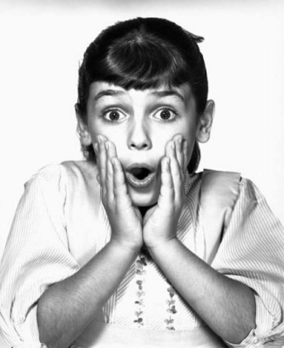 Portrait of a girl looking surprised Canvas Art - (24 x 36)