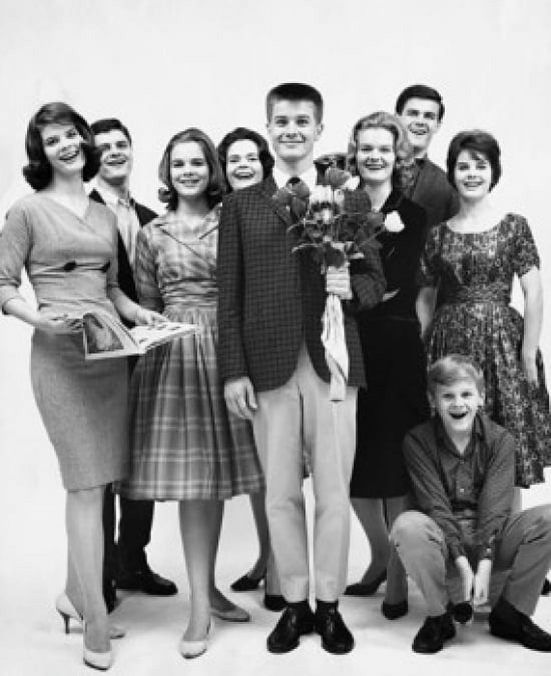 Portrait of a group of people smiling Canvas Art -  (18 x 24)