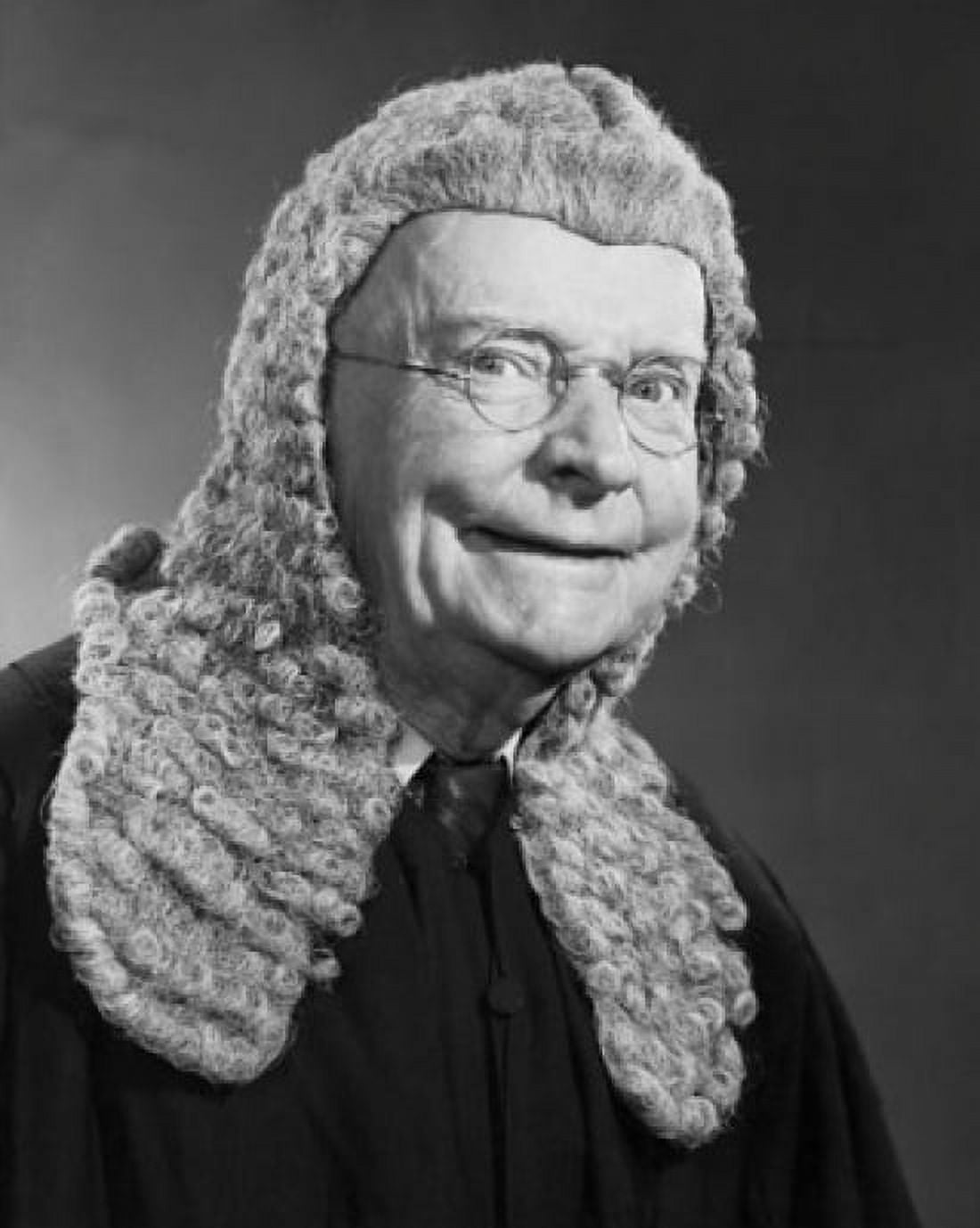 Portrait of a judge smirking in a wig Canvas Art - (24 x 36)