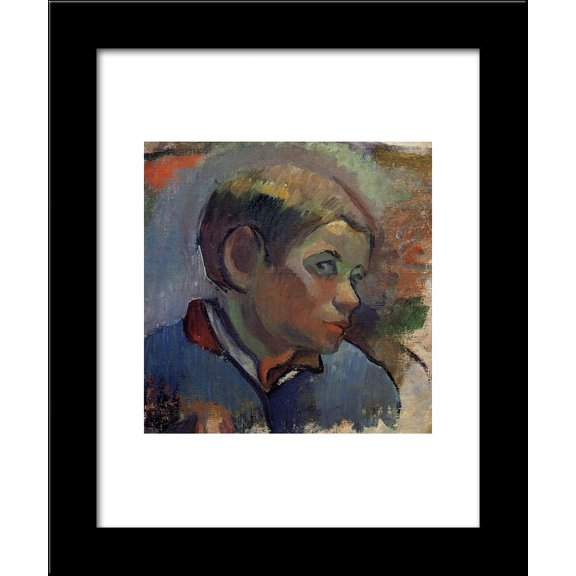 Portrait of a little boy 20x24 Framed Art Print by Paul Gauguin