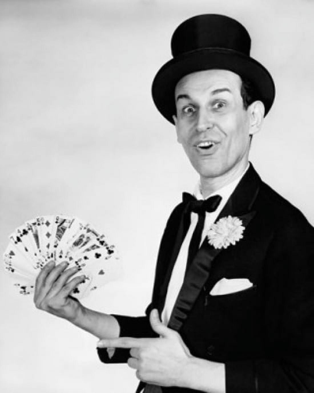 Portrait of a magician performing card tricks Canvas Art - (24 x 36)