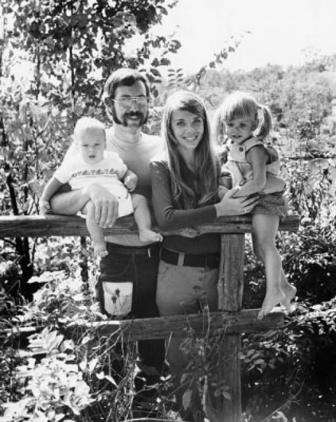 Portrait of a mature couple smiling with their son and daughter Canvas Art - (18 x 24)