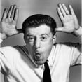 thumbnail image 1 of Portrait of a mature man making a face and teasing Poster Print (18 x 24), 1 of 4