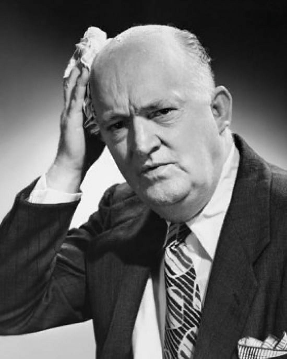 Portrait of a mature man suffering from a headache Canvas Art - (24 x 36)