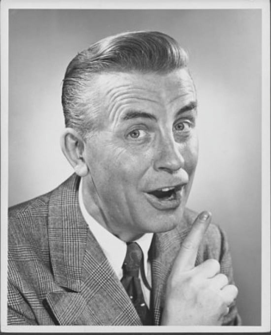 Portrait of a mature man talking Canvas Art - (18 x 24)