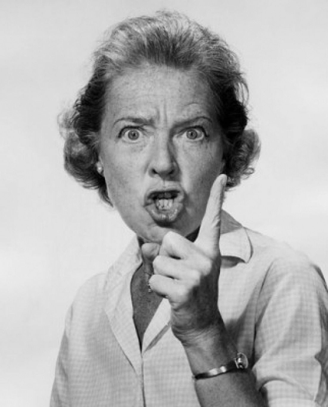 Portrait of a mature woman scolding Canvas Art - (18 x 24)