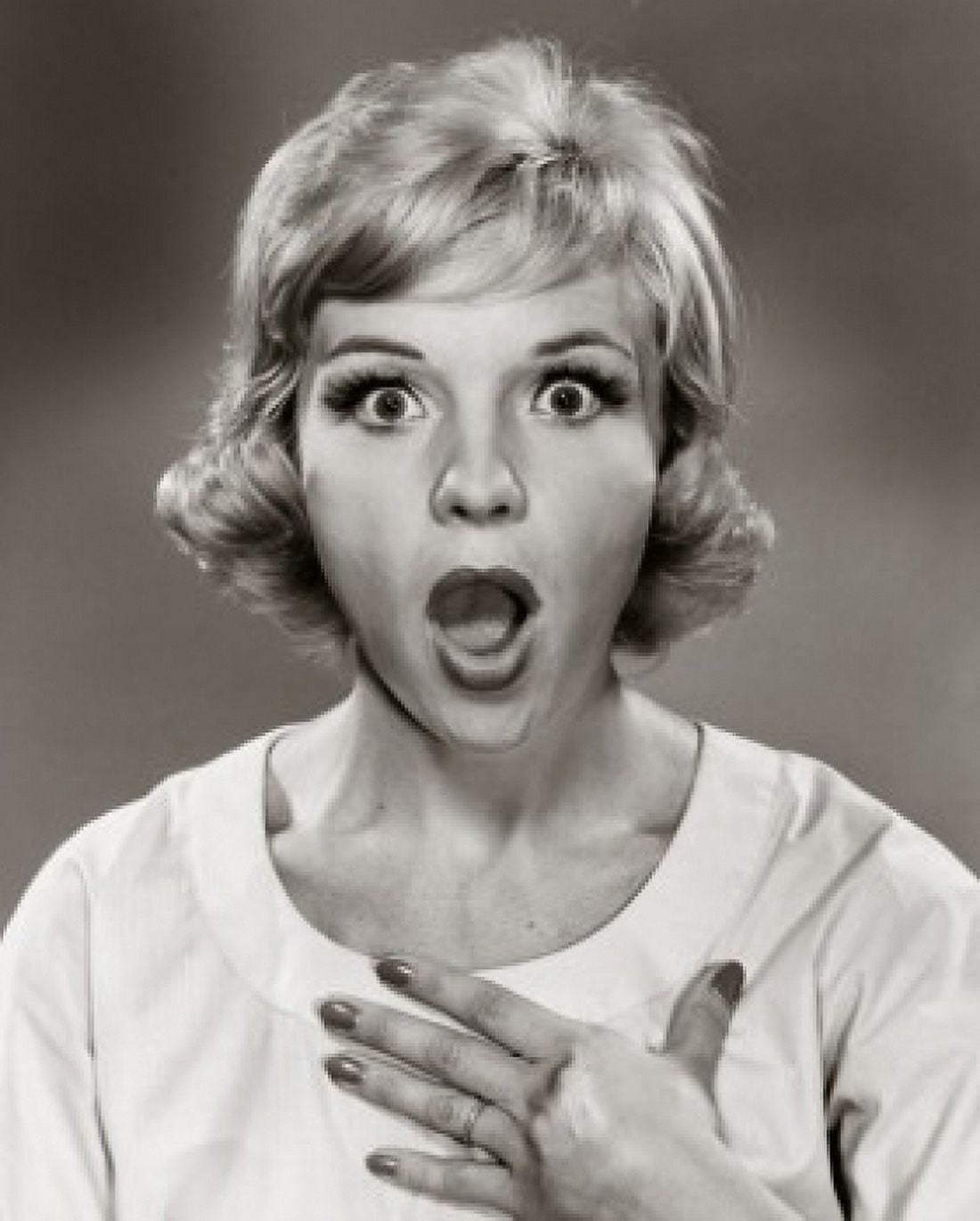 Portrait of a mid adult woman looking surprised Canvas Art - (24 x 36)