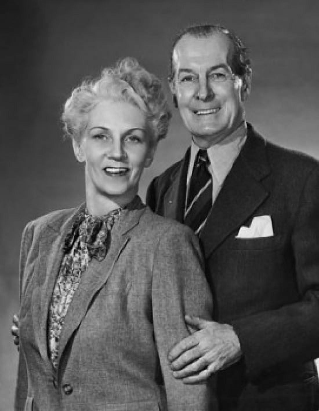 Portrait of a senior couple smiling Canvas Art - (18 x 24)