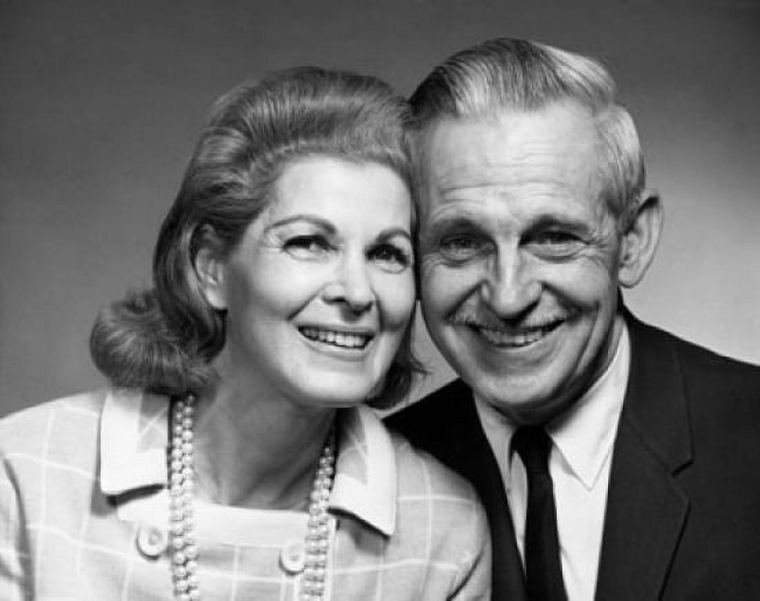 Portrait of a senior couple smiling Canvas Art - (24 x 36)