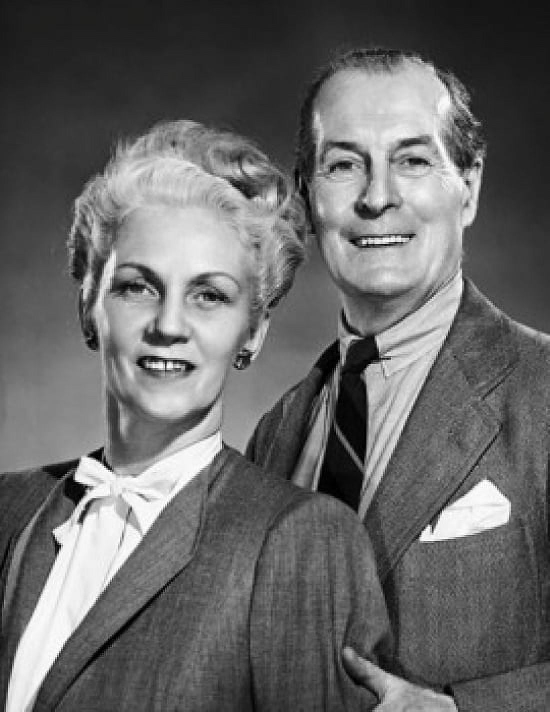 Portrait of a senior couple smiling Canvas Art - (24 x 36)