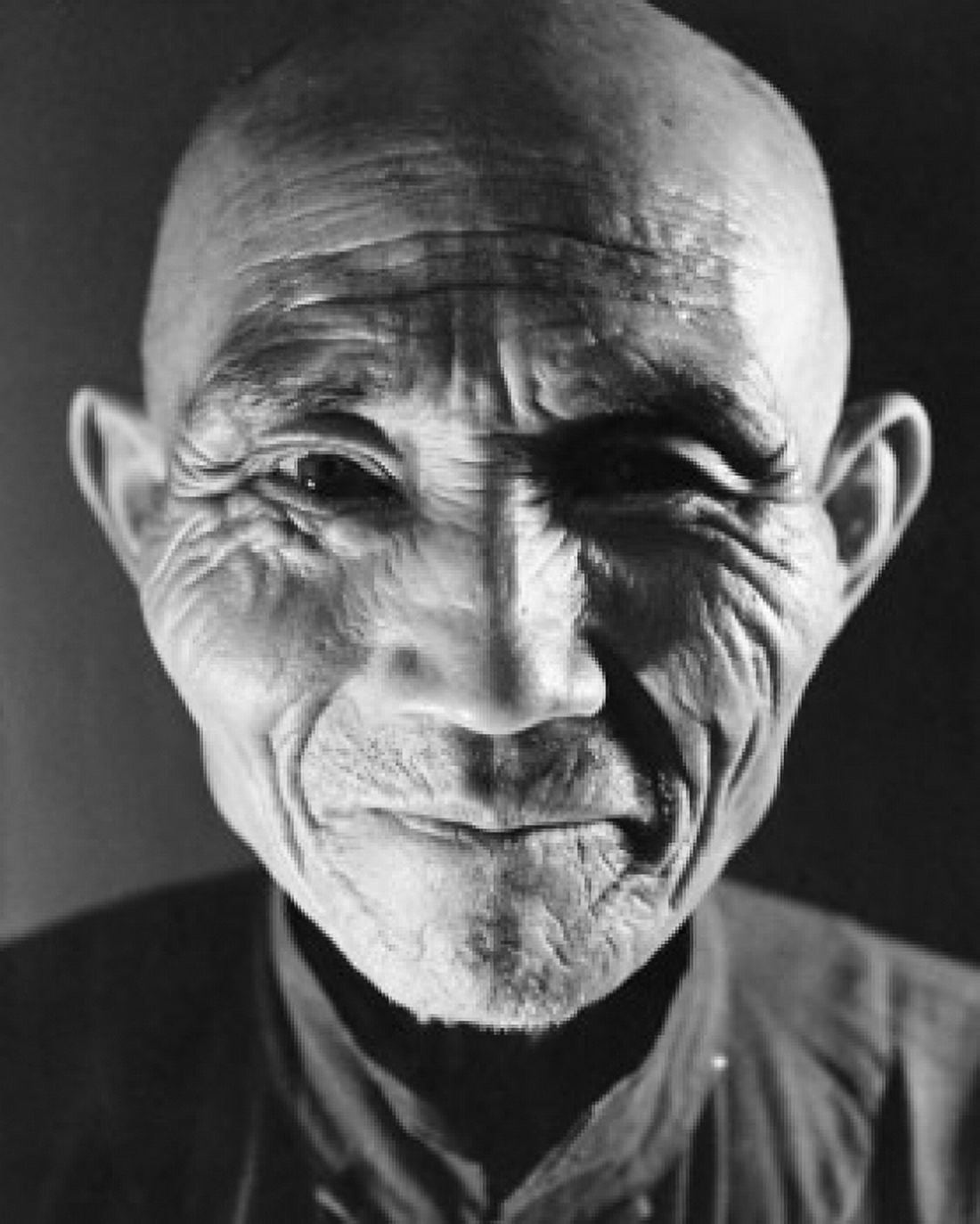 Portrait of a senior man Canvas Art - (24 x 36)